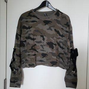 Design Lab cameo cropped sweater
